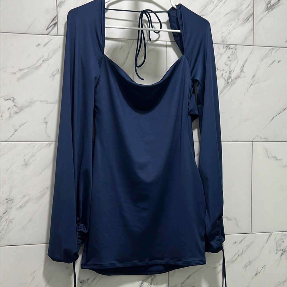 Lucy In the Sky Elegant Navy Blue Women's Top NEVER WORN
